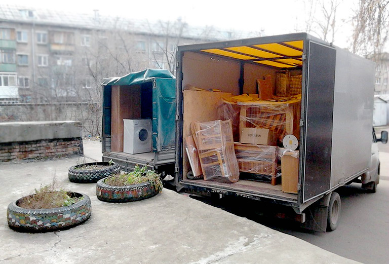 Доставка коробок с вещами на газели догрузом из Красноярска в Краснодар
